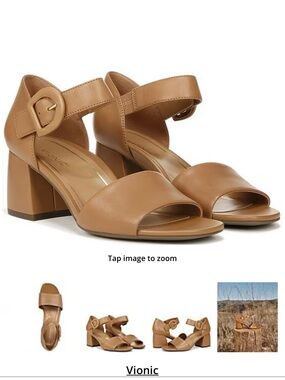NIB Vionic Chardonnay Leather Dress Sandals Size 9